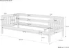 Gemütliches Kinderbett mit dreiseitiger Sicherung 90x200 cm Produktbild-Vorschau 4