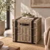Rotan opbergkist MILO 55 cm Kubu Grey – opbergkist met Productafbeelding-voorbeeld 1