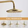Homelody Duschsystem Retro Messing Duscharmatur Set Antik Produktbild-Vorschau 6