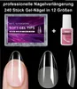 GKA 240 Stück hochwertige Soft Gel Nägel in 12 Größen Profi Produktbild-Vorschau 1