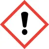 A hazard symbol with an exclamation mark inside a red diamond. Produktbild-Vorschau
