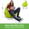 Green Bean® Sitzsack mit Rückenlehne "Cozy" 80x70x90cm - Produktbild-Vorschau 4