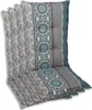 A set of four chair cushions with a patterned design. Produktbild-Vorschau
