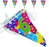 Goodymax® 6. Geburtstag Wimpelkette "Bubbles" 6,8 m lang Produktbild-Vorschau 1