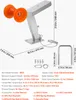 A diagram showing a boat trailer roller assembly with dimensions and included accessories. Podgląd zdjęcia produktu