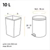 Swirl -Müll-Papierbeutel, 10l, 10 l, Braun, Papier, 210 mm, Produktbild-Vorschau 5