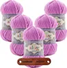 5 x ALIZE Velluto 378 Orchid mit Label Produktbild-Vorschau 1
