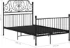 vidaXL Bettgestell Schwarz Metall 120x200 cm Produktbild-Vorschau 5