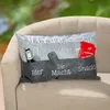 Gilde Kissen, rechteckig, "Männerkissen", Schriftzug, Filz, Anteprima dell’immagine prodotto 3