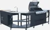 An outdoor kitchen unit with a gas grill and sink, presented on a white background. Produktbild-Vorschau