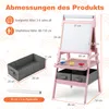 Tablica dla dzieci COSTWAY 3 w 1, dwustronna sztaluga z Podgląd zdjęcia produktu 3