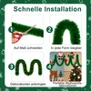 UISEBRT 15m Weihnachtsgirlande Tannengirlande mit Schleife Produktbild-Vorschau 5