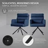 ML-Design Esszimmerstühle drehbar 4er Set Dunkelblau Produktbild-Vorschau 3