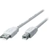 Equip USB 2.0 A to B Kabel, 1.8m , M/M Transparent silver, Produktbild-Vorschau 2