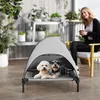 PawHut Hundeliege Outdoor mit Dach, Erhöhtes Hundebett für Produktbild-Vorschau 8