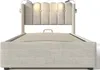 OKWISH Lit coffre 90 x 200 cm – Système de levée à gaz – Voir les images du produit 8