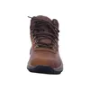 A brown hiking boot is shown from the front against a white background. Voir les images du produit