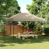 vidaXL Partyzelt Faltbar Pop-Up Taupe 440x292x315 cm Produktbild-Vorschau 2