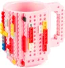 Tazza da caffè Brick Mug rosa – Tazza creativa a forma di Anteprima dell’immagine prodotto 1
