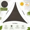 Sonnensegel Dreieck Sonnenschutz Schattensegel UV-Schutz Produktbild-Vorschau 1