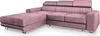 A pink sectional sofa with adjustable headrests is shown against a white background. Produktbild-Vorschau