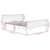 The Living Store Massivholzbett Dunkelbraun Kiefer 120x200 Produktbild-Vorschau 7