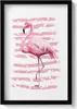Flamingo-Grafik– Wandbild mit Rahmen – Gerahmtes Bild  – Produktbild-Vorschau 1