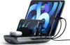 A Satechi charging station holding multiple devices, including iPads, iPhones, and AirPods, all connected by charging cables. Anteprima dell’immagine prodotto