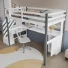 OKWISH Lit Mezzanine Ado 90x200 cm - Lit avec Bureau, Voir les images du produit 1