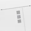 A close-up view of a white mailbox with three square windows. Podgląd zdjęcia produktu