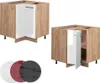Eckunterschrank Vicco Fame-Line Weiß Hochglanz 80.5 cm ohne Produktbild-Vorschau 6