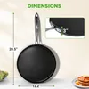 Nutrichef Crepes Maker, nepřilnavá indukční pánev 30 cm - Náhled obrázku produktu 7