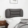 Design Kopfteil-Kissen Grau 80 cm Kunstleder, Kopfteile Produktbild-Vorschau 4