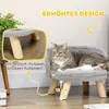 PawHut Hundebett, Hundesofa mit Kissen, Erhöhtes Produktbild-Vorschau 6