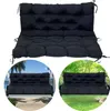 Topchances Gartenkissen Schwarz 100x100x10cm, Wasserdicht, Produktbild-Vorschau 3