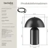 Product information and dimensions for a table lamp. Produktbild-Vorschau