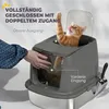 PawHut Edelstahl Katzentoilette, geschlossen, mit Produktbild-Vorschau 5