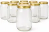 MIKONI 24 słoiki na przetwory 900 ml ze złotą pokrywką, Podgląd zdjęcia produktu 4