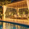3x3 meter lichtgordijn, binnen, warm wit, 300 LED's. Productafbeelding-voorbeeld 7