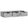 vidaXL Nástěnná skříňka Concrete Grey 102x30x20 cm Dřevěný Náhled obrázku produktu 6