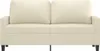 vidaXL 2-Sitzer-Sofa Creme 140 cm Kunstleder Produktbild-Vorschau 3