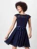 Swing Swing Damen Kleid Mila uni 2110-84-00078 Produktbild-Vorschau 2