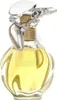 A perfume bottle with yellow liquid inside and a clear, sculpted cap. Voir les images du produit