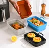 INF Zusammenklappbare quadratische Silikonform für Airfryer Produktbild-Vorschau 2