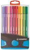 Stabilo Pen 68 Farbparade Anthrazit hellblau, 20st. Produktbild-Vorschau 2