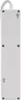 The back of a white power strip with screw holes for mounting. Produktbild-Vorschau