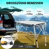 Aluminiowy stolik kempingowy 115 x 75 cm regulowana Podgląd zdjęcia produktu 2