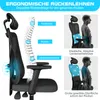 Bürostuhl Ergonomisch Schreibtischstuhl mit Umklappbare Produktbild-Vorschau 3