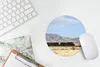 MuchoWow® Mauspad Mousepad Ein roter Zug in der Wüste 20x20 Produktbild-Vorschau 5