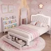Cama infantil INONEFT de 140x200 cm con LED, cama doble con Vista previa de la imagen del producto 10